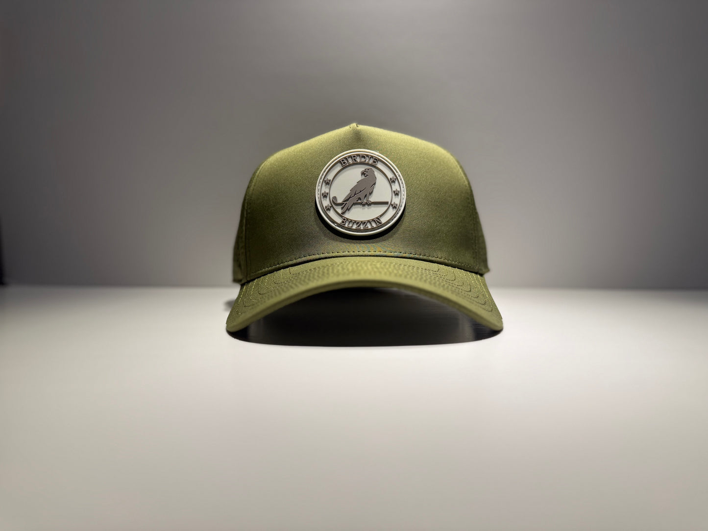 "THE GREENER" • 5 PANEL • SNAPBACK • ARMY GREEN