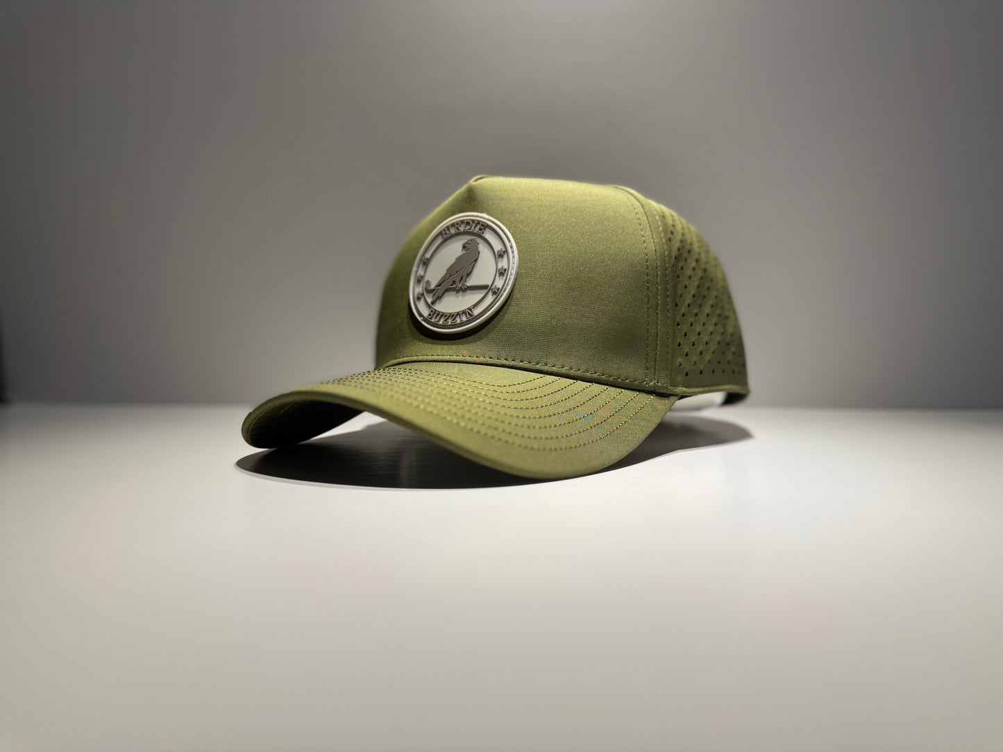 "THE GREENER" • 5 PANEL • SNAPBACK • ARMY GREEN