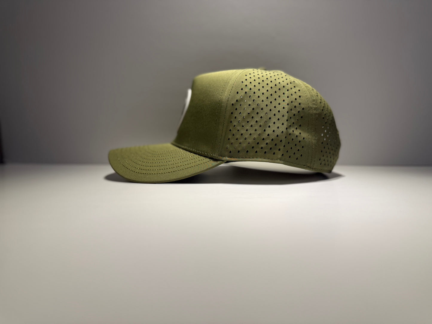 "THE GREENER" • 5 PANEL • SNAPBACK • ARMY GREEN