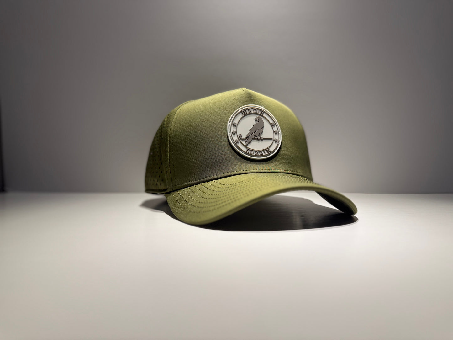 "THE GREENER" • 5 PANEL • SNAPBACK • ARMY GREEN