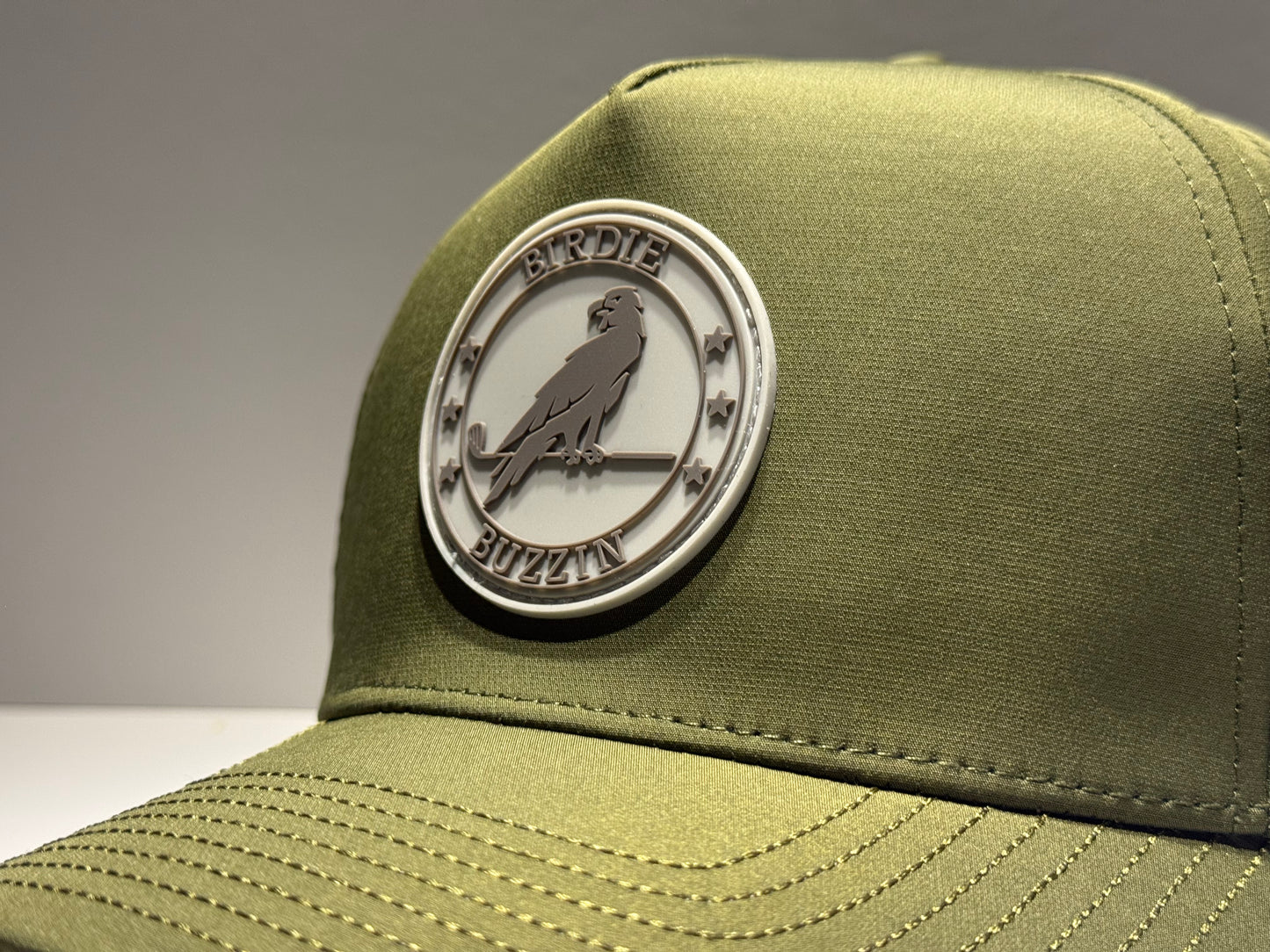 "THE GREENER" • 5 PANEL • SNAPBACK • ARMY GREEN