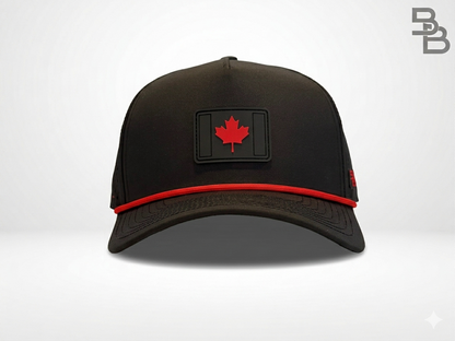 "OH CANADA" • 5 PANEL WITH ROPE • SNAPBACK • BLACK