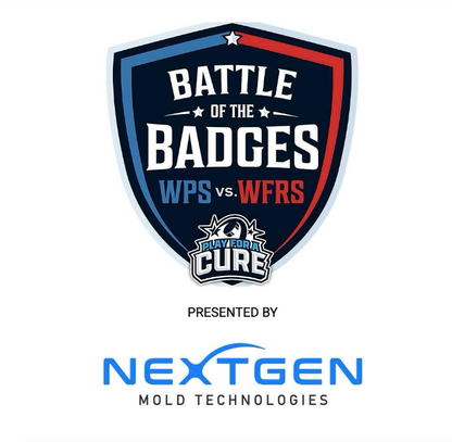 BATTLE OF THE BADGES (SUPPORT CANCER RESEARCH) • 5 PANEL W/ROPE • SNAPBACK • BLACK