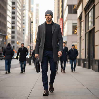 "THE BEANIE" •  BLACK & GREY