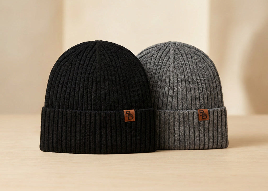 "THE BEANIE" •  BLACK & GREY